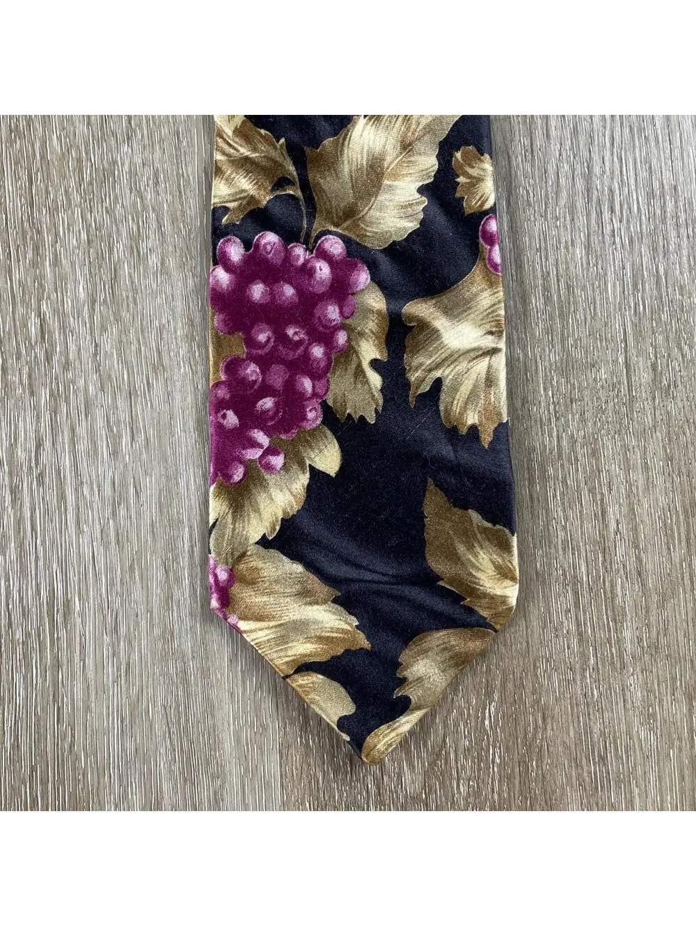Lot Of 4 VTG Abstract Ties Sailboats Golden Grapes Geometric Hand Made USA